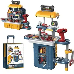 GENERICO - Set 3 en 1 Maleta Mecánico Juguete Niño - Niña