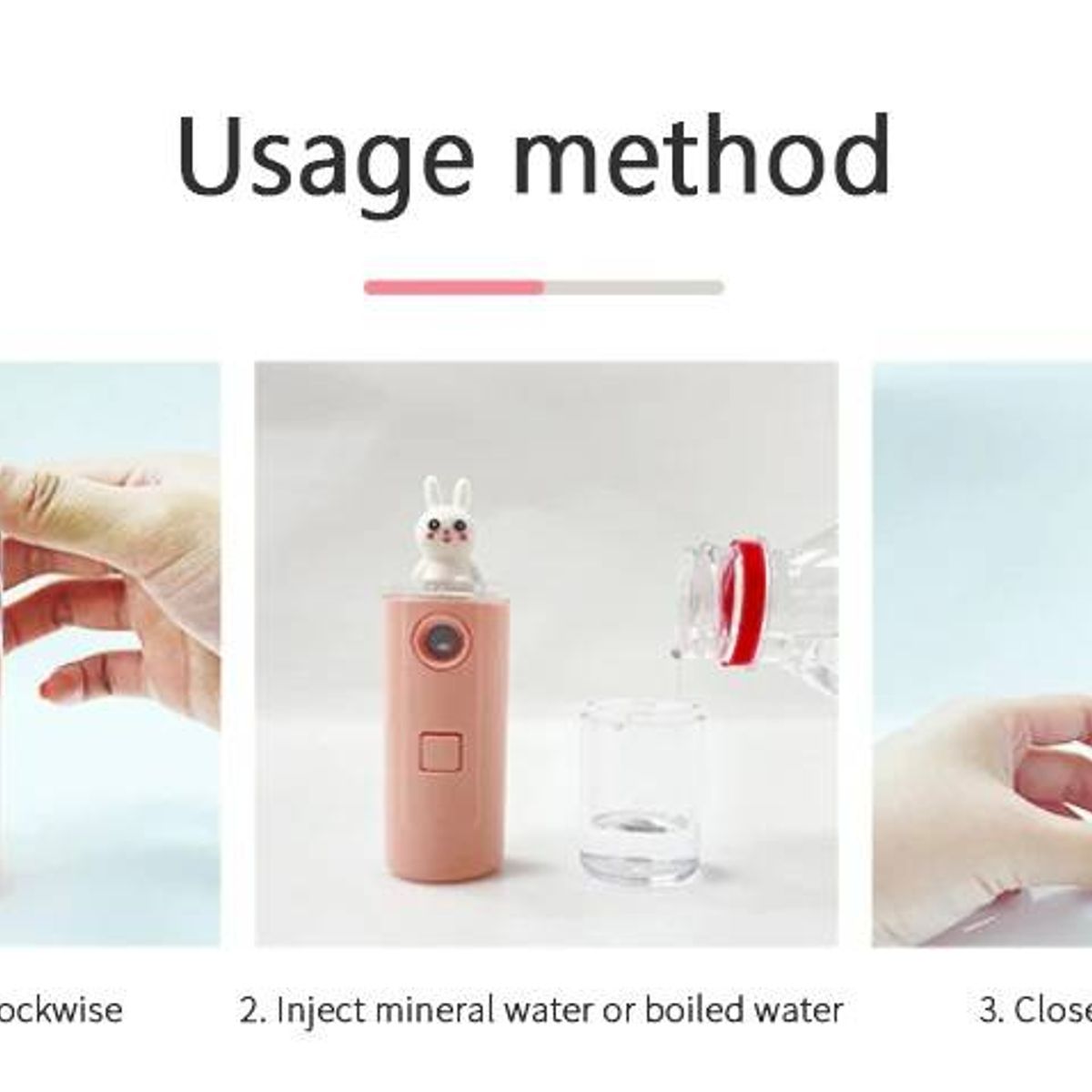 LA CASA DE LOS AROMAS - Rociador de Niebla Portátil de 30ml Amarillo - Humidificador