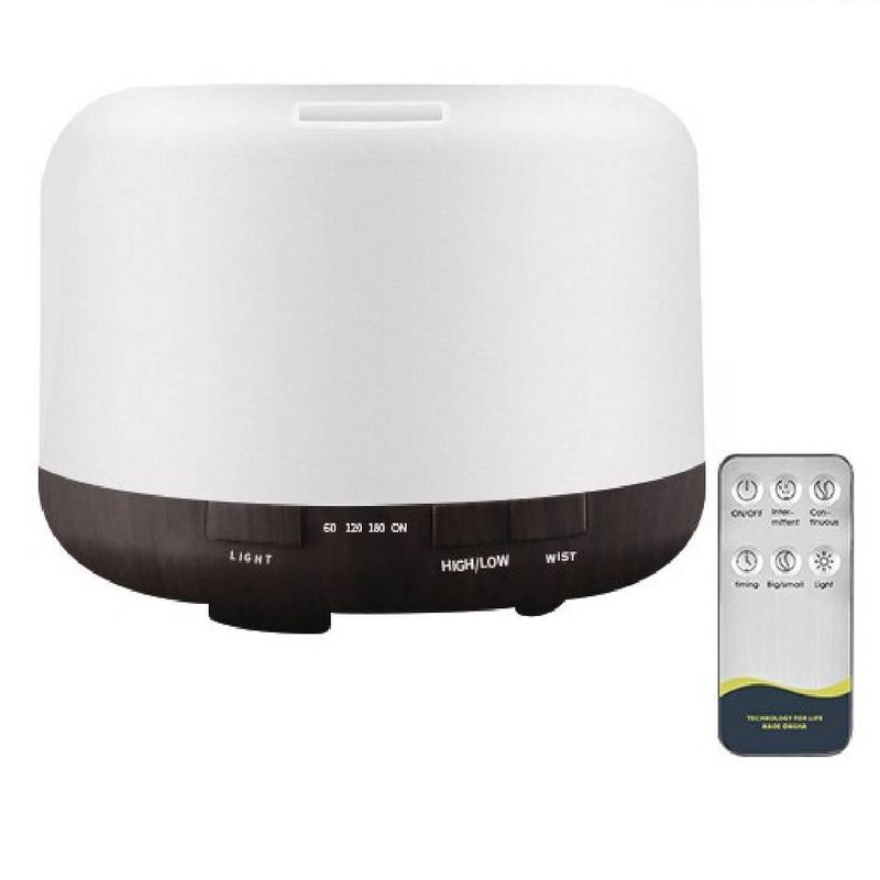 LA CASA DE LOS AROMAS - Humidificador 300ml Control Remoto Base Oscura
