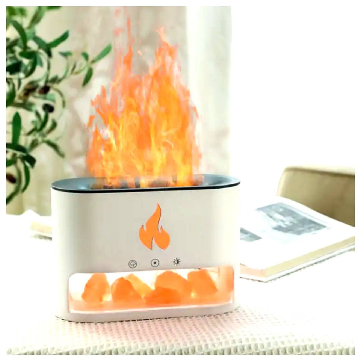 LA CASA DE LOS AROMAS - Humidificador Difusor Flame Ultrasónico USB 250ml
