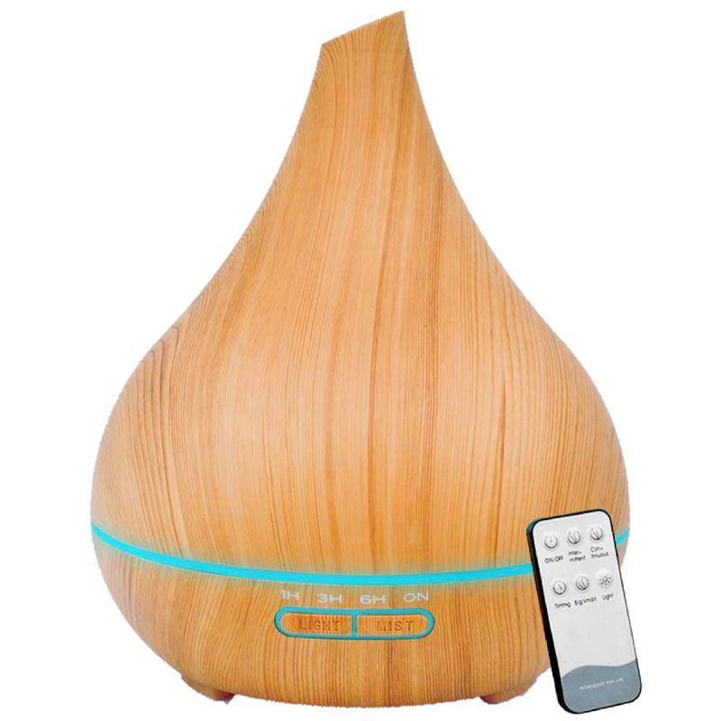 LA CASA DE LOS AROMAS - Humidificador Difusor Ultrasónico 400ML Madera