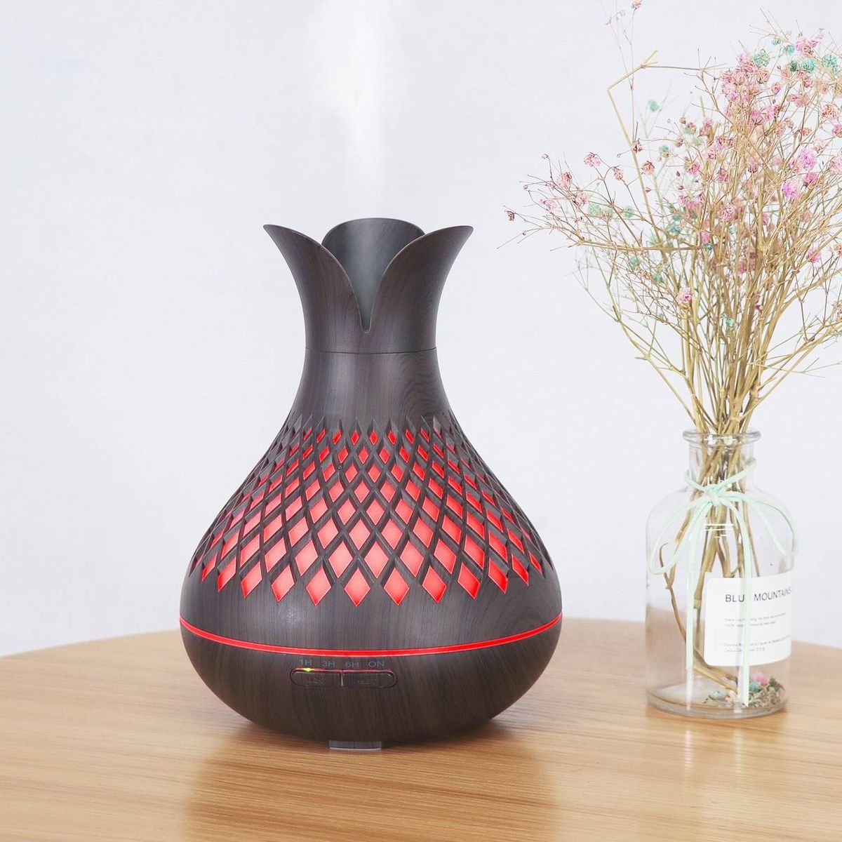 LA CASA DE LOS AROMAS - Humidificador 500ml Control Remoto Diseño Punta Dark