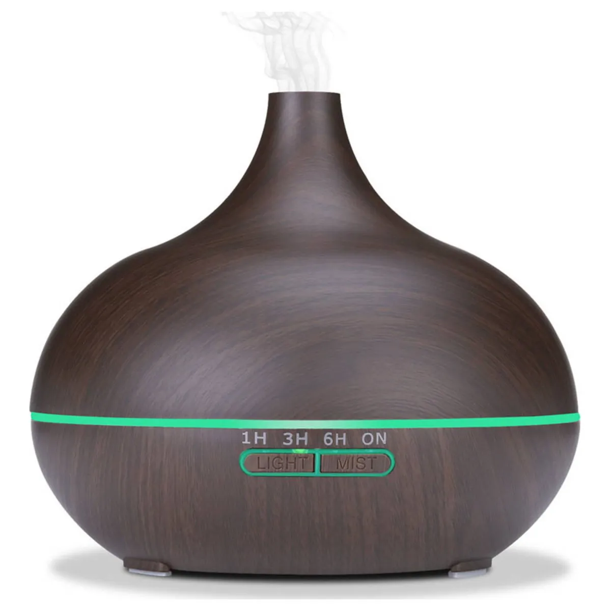 LA CASA DE LOS AROMAS - Humidificador Difusor 500ml Control Remoto Caoba