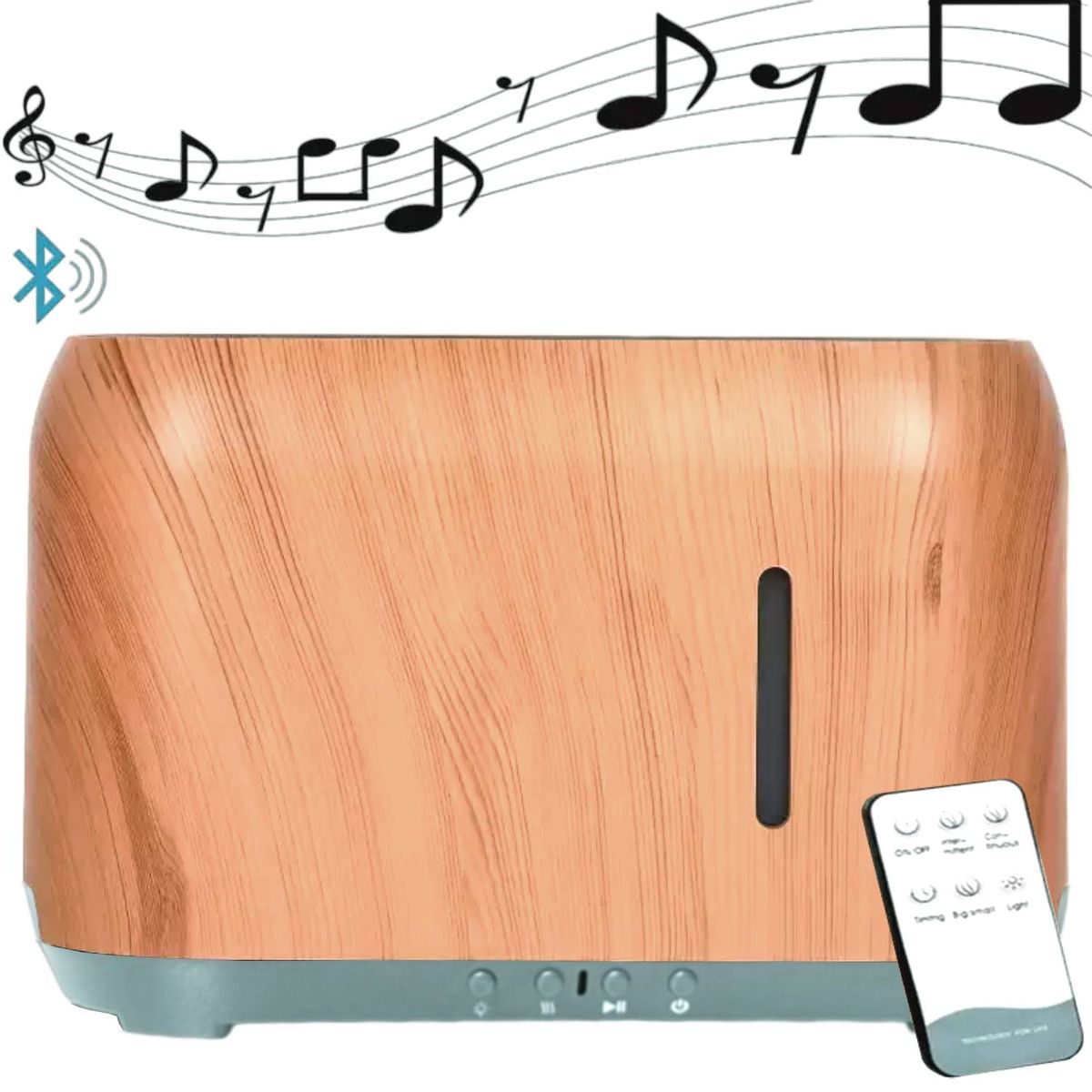 LA CASA DE LOS AROMAS - Humidificador Flame Grain 240ml Bluetooth y Control Remoto