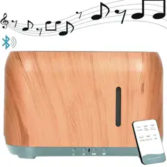 LA CASA DE LOS AROMAS - Humidificador Flame Grain 240ml Bluetooth y Control Remoto