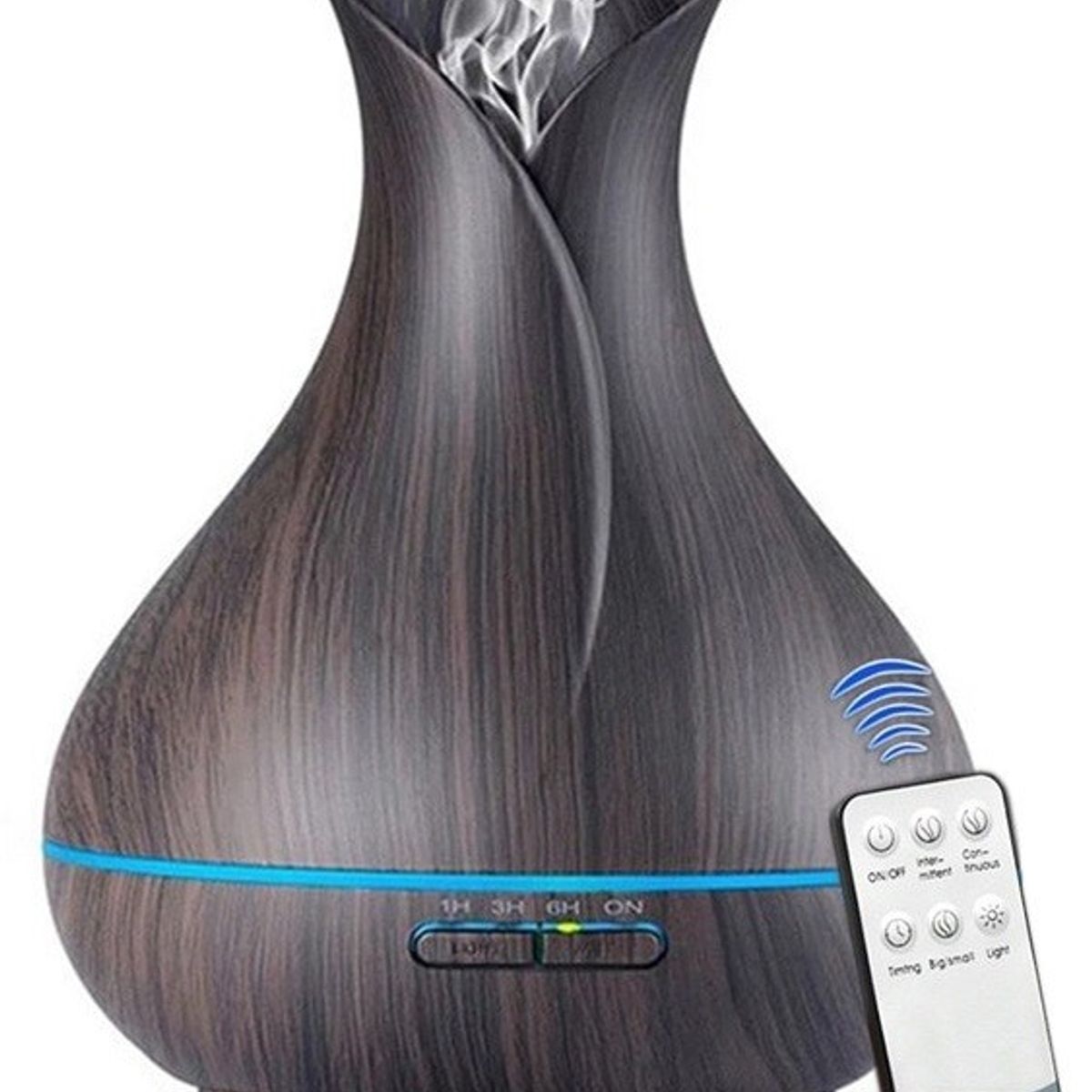 LA CASA DE LOS AROMAS - Humidificador Caoba 550ml Control Remoto Caoba
