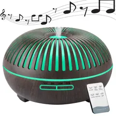 LA CASA DE LOS AROMAS - Humidificador Difusor Parlante Bluetooth y Control 300ml