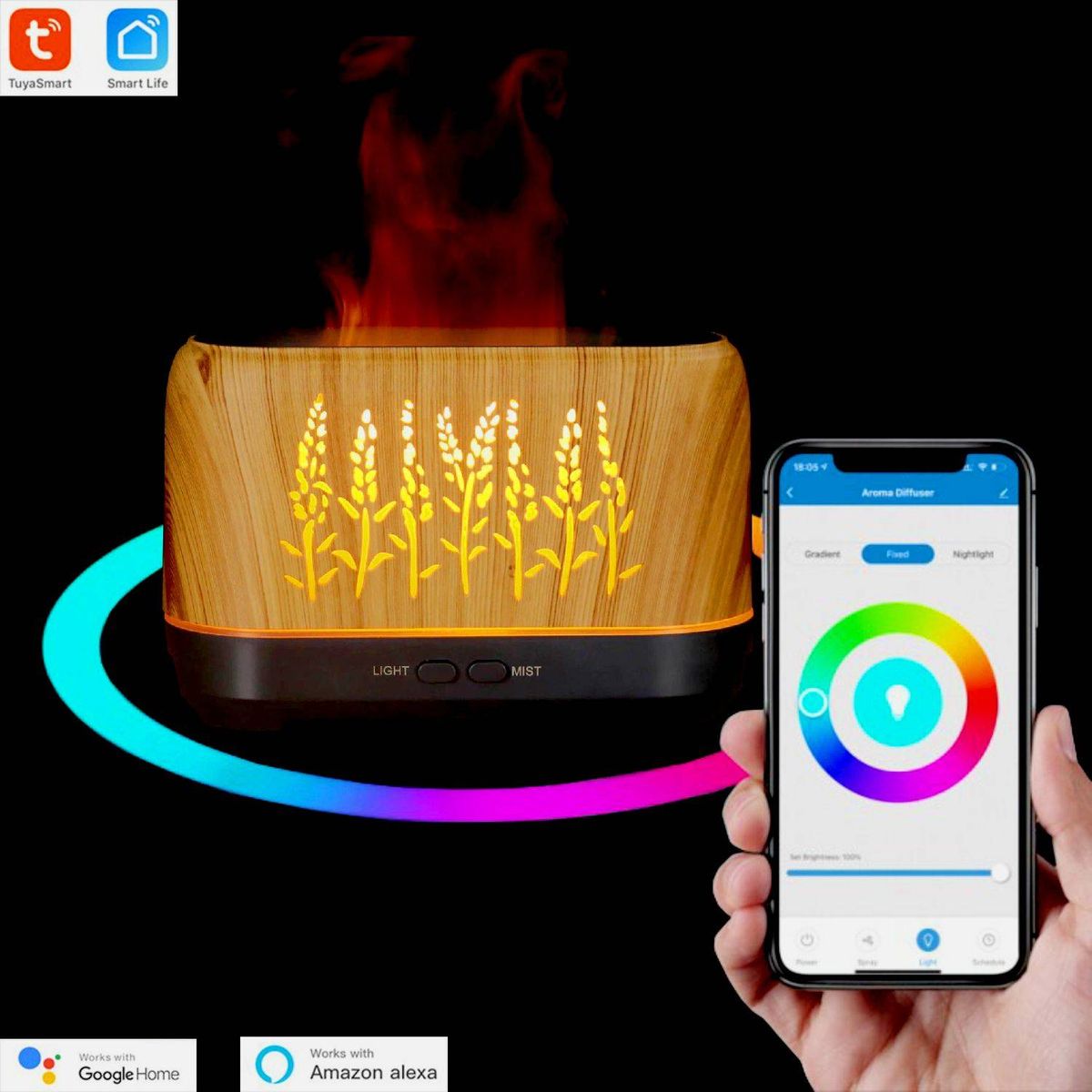 LA CASA DE LOS AROMAS - Humidificador Smart Wifi 200ml