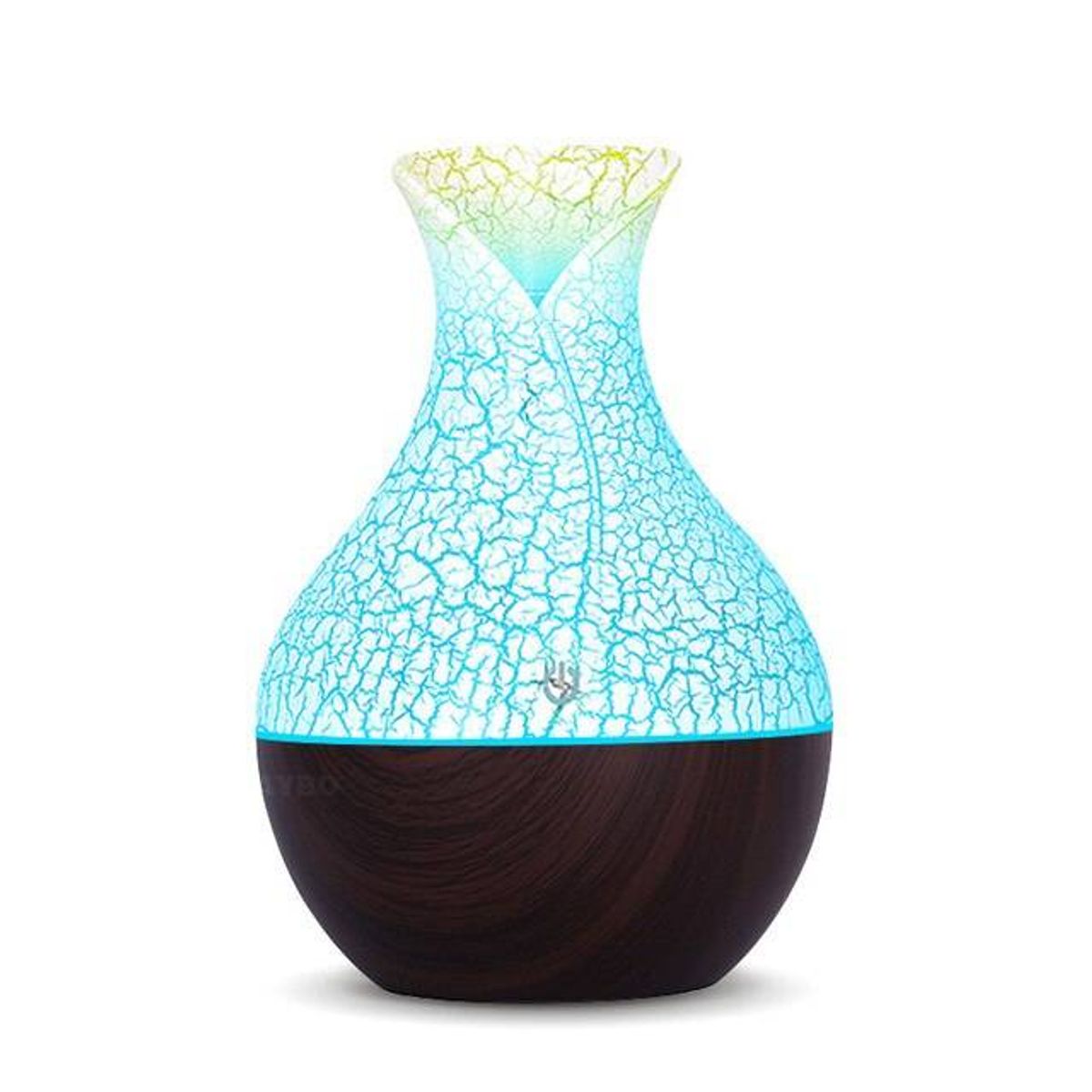 LA CASA DE LOS AROMAS - Humidificador Lampara 7 Led 130ml Caoba usb