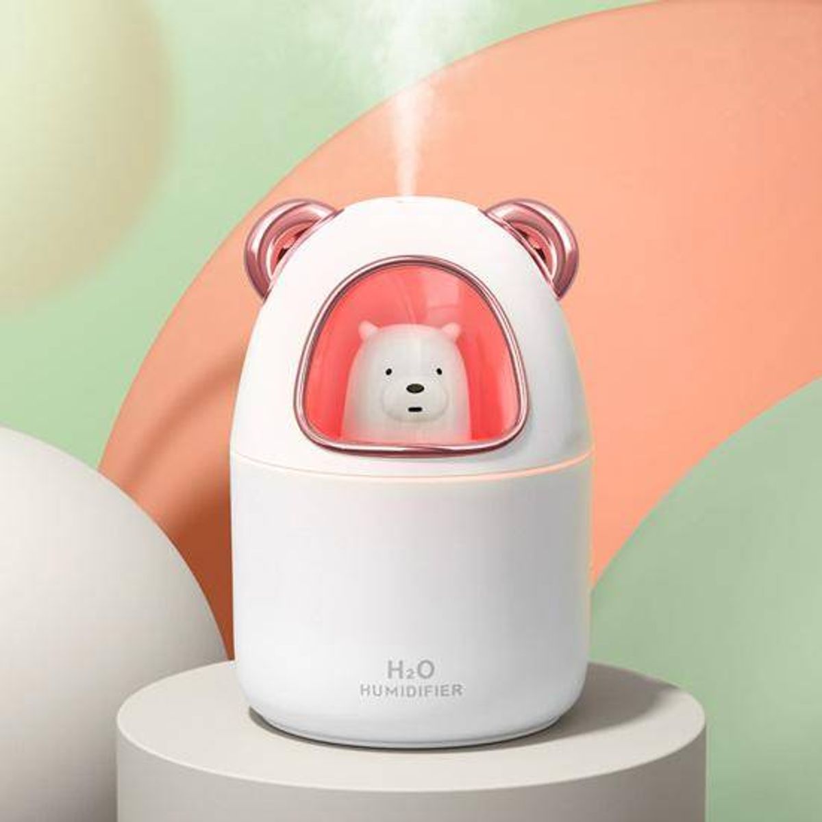 LA CASA DE LOS AROMAS - Humidificador Cute Bear Blanco