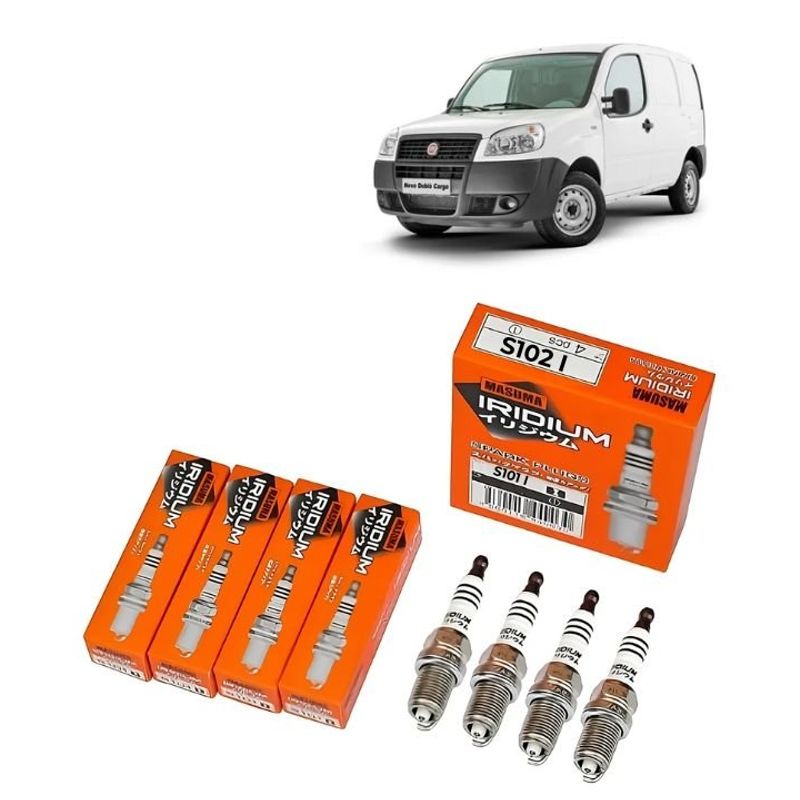 GENERICO - Bujías Pack 4 Para Fiat Doblo Cargo 14 2011-2016 S102I