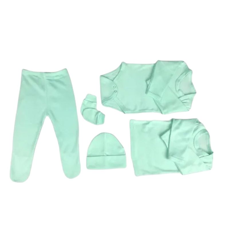 CORONA - AJUAR BEBE verde agua 3 a 6 meses