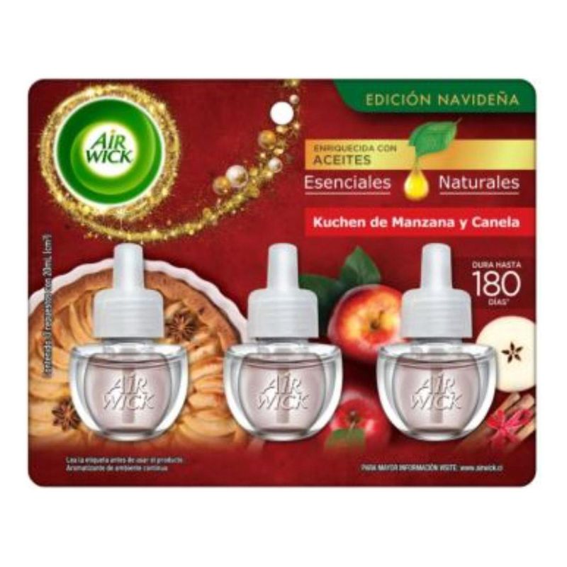 AIRWICK - Air Wick Recarga Kuchen Manzana Canela x3 21ml