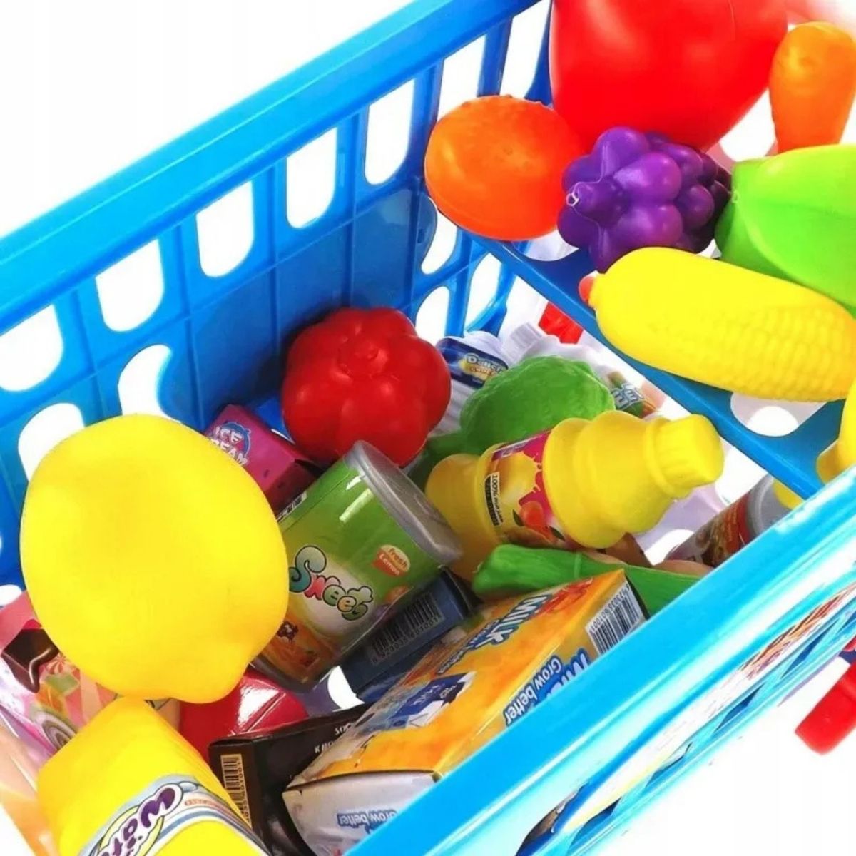 GENERICO - Carrito Supermercado Compras Juguete Niños Celeste
