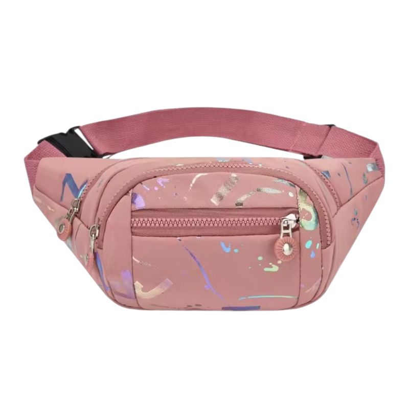 GENERICO - Banano Riñonera Bolso Cruzado con Diseño Splash Multicolor