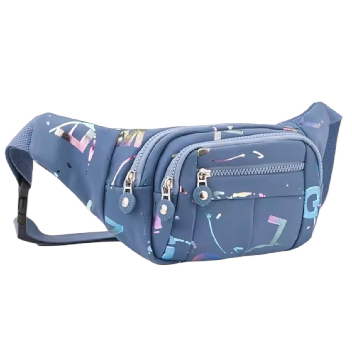 GENERICO - Banano Riñonera Bolso Cruzado con Diseño Splash Multicolor