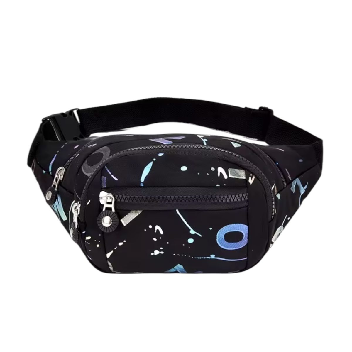 GENERICO - Banano Riñonera Bolso Cruzado con Diseño Splash Multicolor