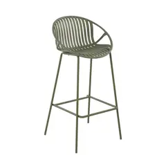 PLOS - Silla Piso Bar Taburete Terraza Cocina X1 Unidad Palermo Verde Musgo