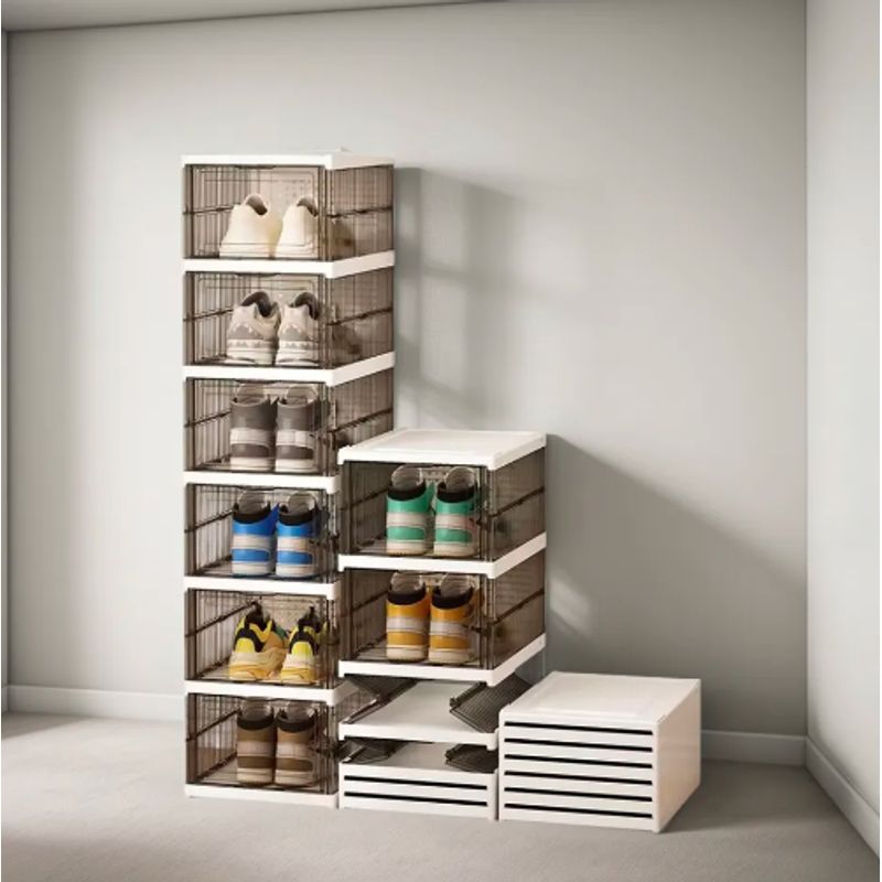 GENERICO - Zapatera de 6 niveles - Organizador de Zapatos Plegable Color Gris