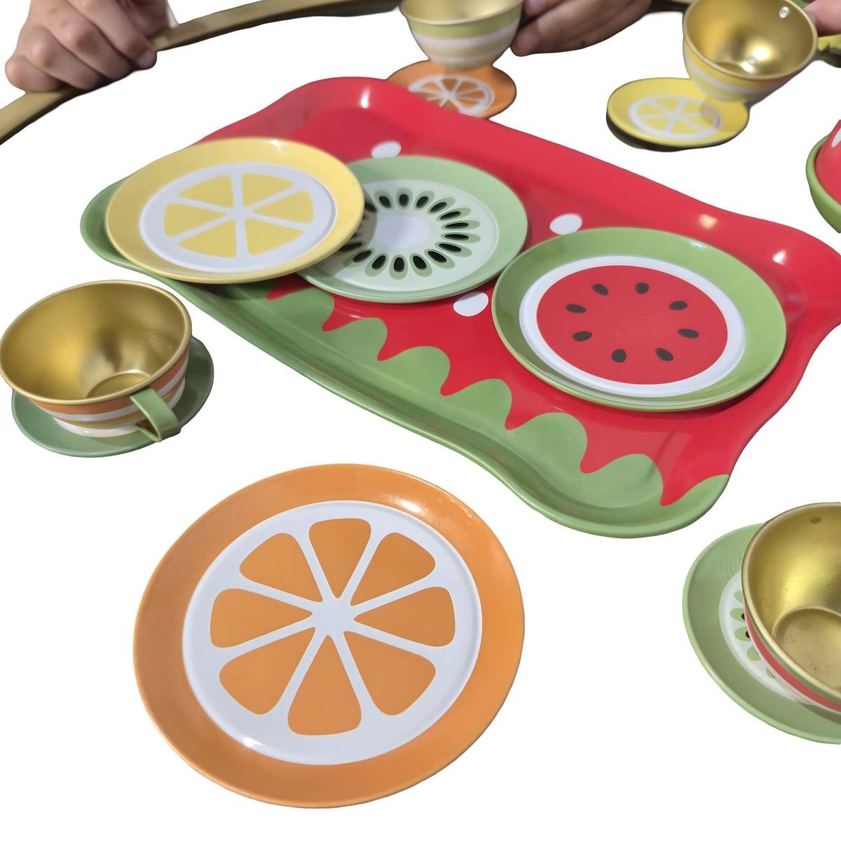 GENERICO - SET DE TETERA JUGUETE DE METAL