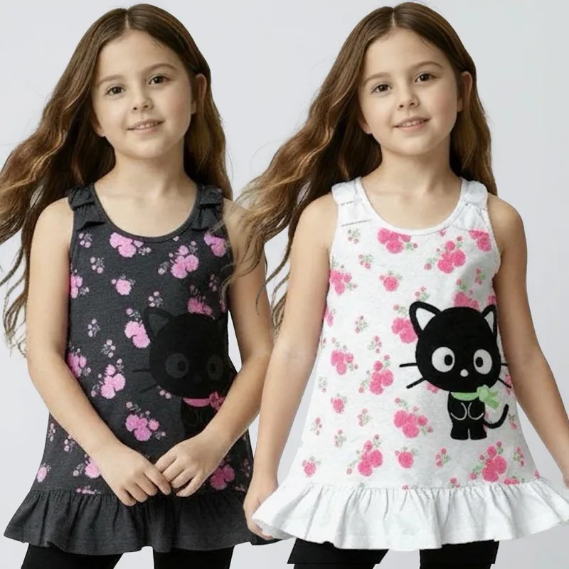 HELLO KITTY - Pack 2 Poleras Niña Chococat