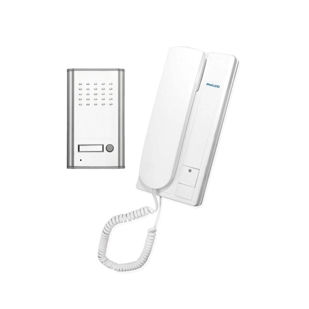 PHILCO - Kit Timbre Portero Electrico Citofono PR-10 Blanco Philco