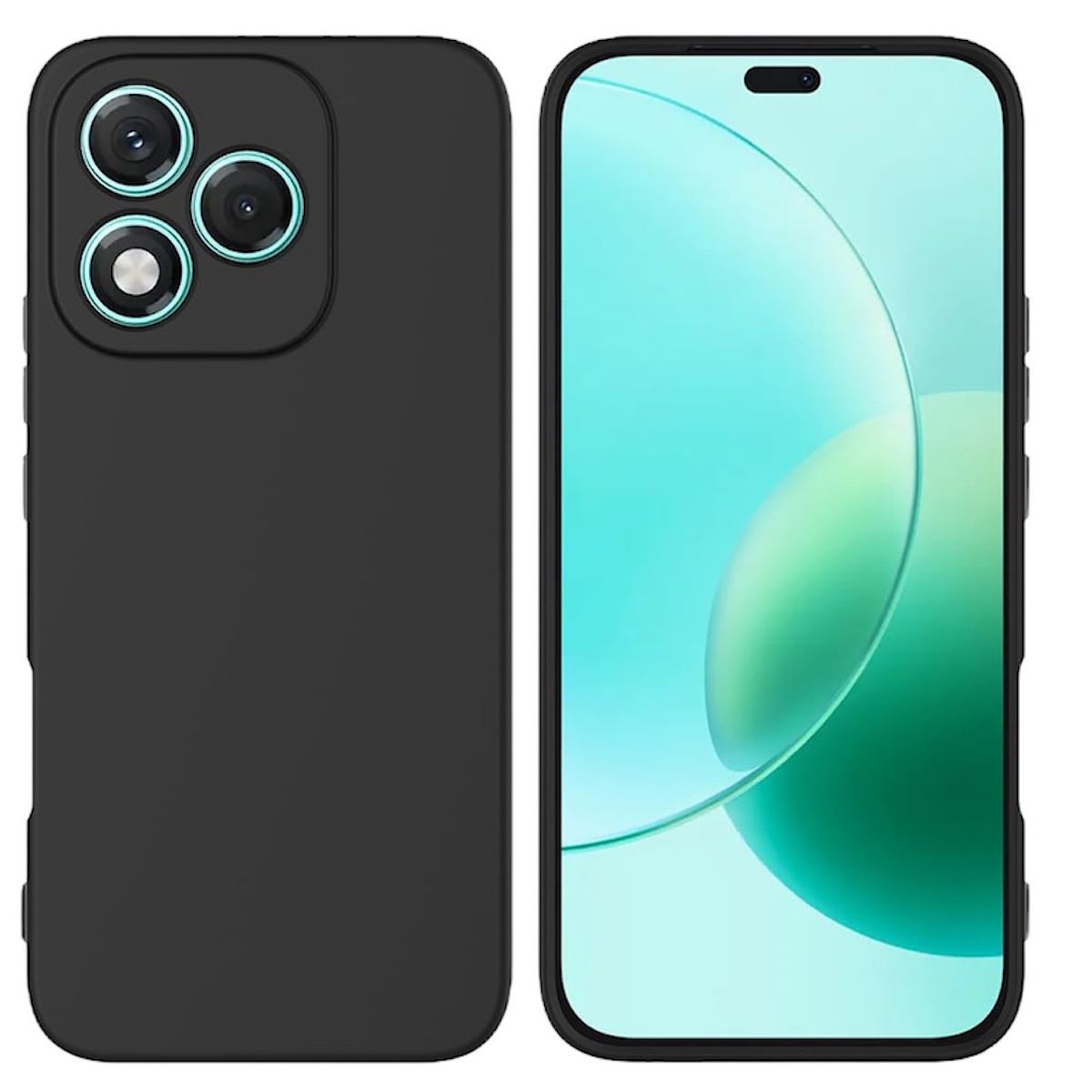 GENERICO - Carcasa Silicona Para Honor 400 Lite - Negro