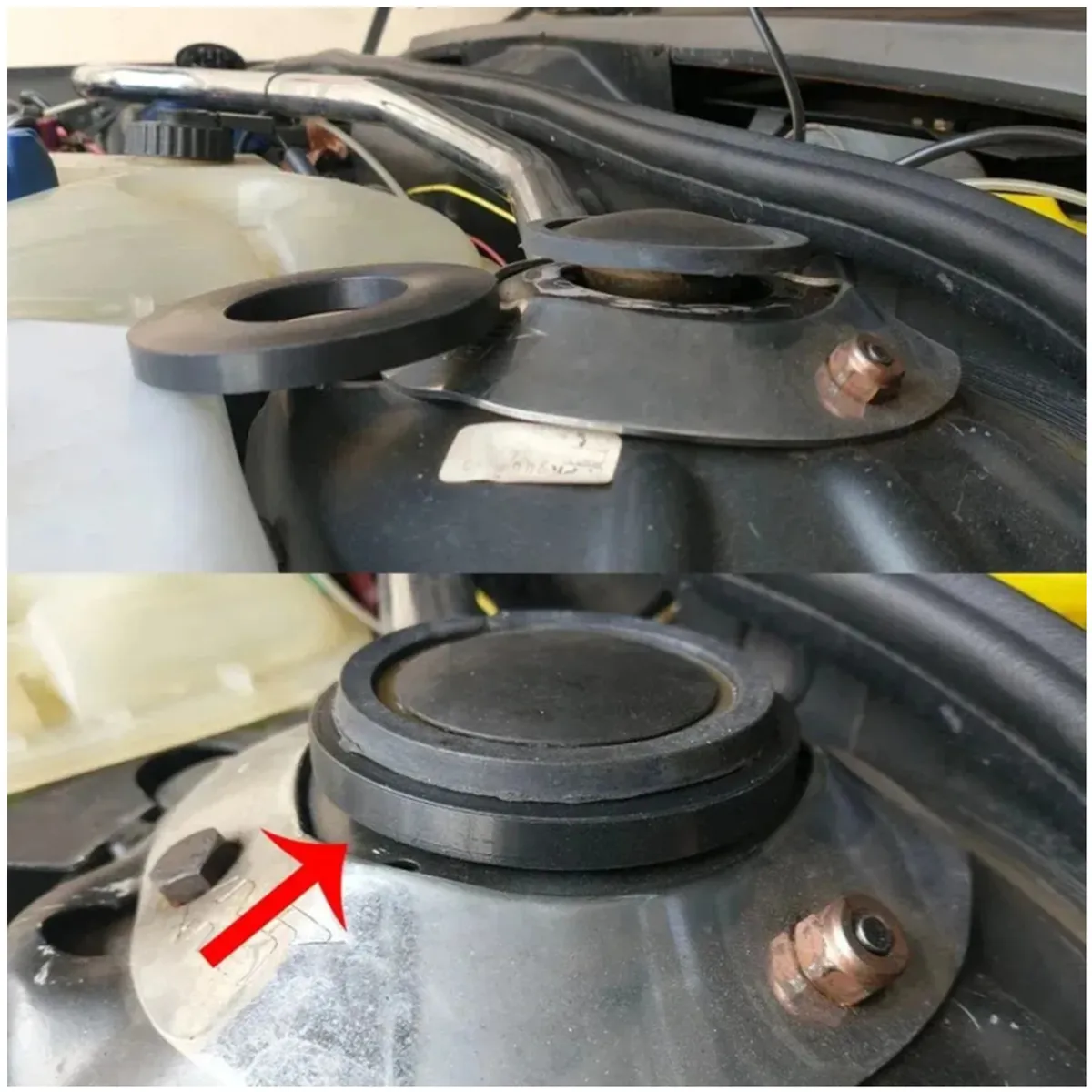 KUANGYE - 2x Base De Amortiguador Goma Pointer Para Vw Gol Jetta A4 A3