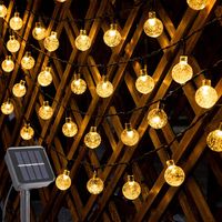 Luces Solares Para Exterior 7m 50 Focos Led Para Decoración