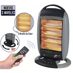 TIOZONEY - Estufa Calefactor Control Remoto Giratoria