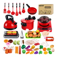 LSABEL RENACI - 82 Piezas Juguetes De Cocina Ninos Utensilios Cocina Comida