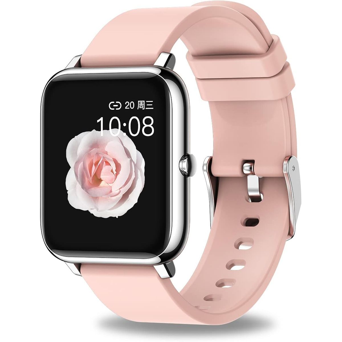 U BUY - Smartwatch Deportivo P22 Rosa Reloj Inteligente