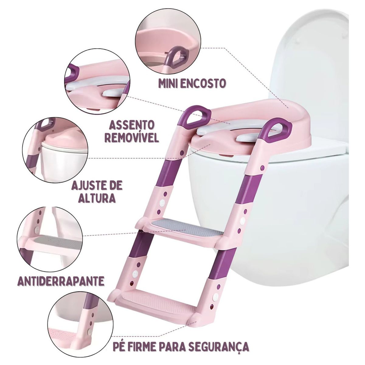 U BUY - Asiento Inodoro Con Escalera Entrenamiento Ir Al Baño Bebés