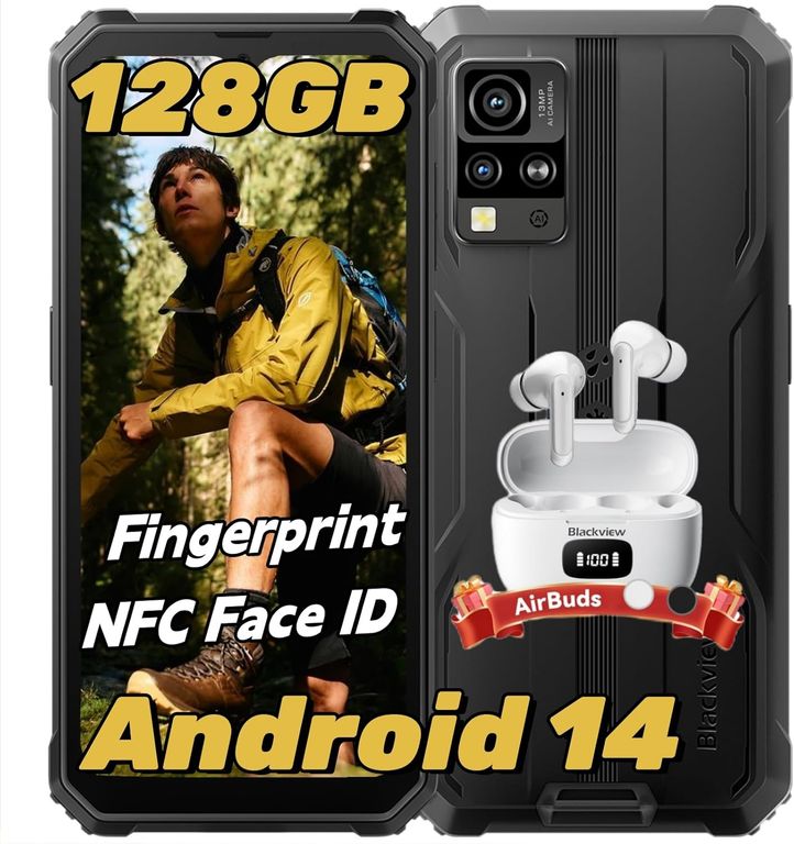 BV4800 PRO Celular 12GB+128GB Android 14 NFC