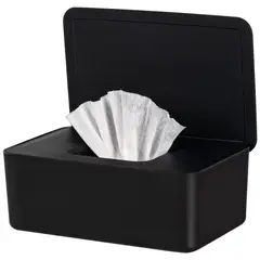 GENERICO - Negro Caja De Almacenamiento Para Toallitas Húmedas