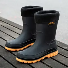 TIOZONEY - Botas de Agua Hombre-Amarillo