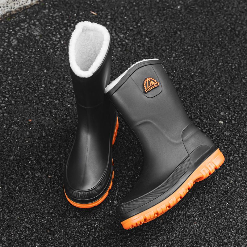 TIOZONEY - Botas de Agua Hombre-Amarillo