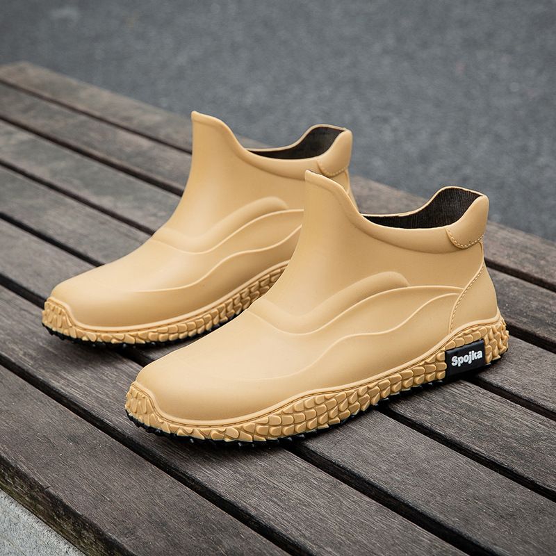 TIOZONEY - Botas de Agua Hombre-Amarillo