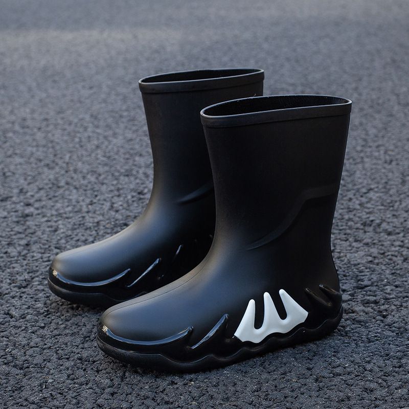 TIOZONEY - Bota de Agua Hombre-Negro