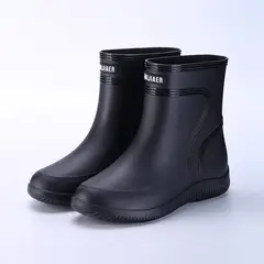 TIOZONEY - Bota de Agua Hombre-Negro