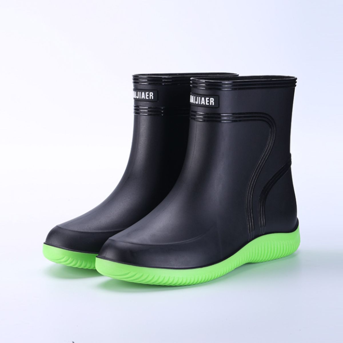 TIOZONEY - Botas de Agua Hombre-Verde