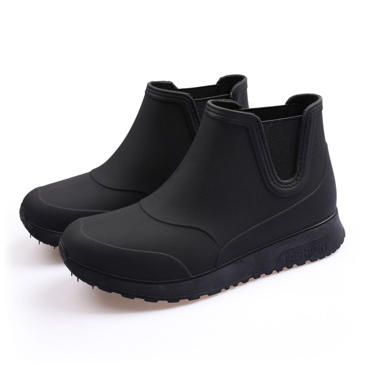 TIOZONEY - Botas de Agua Hombre-Negro