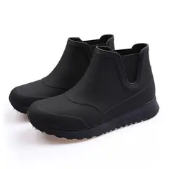 TIOZONEY - Botas de Agua Hombre-Negro