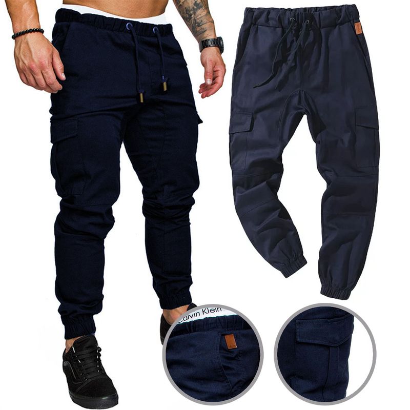 EDWINAYY - Pantalón Jogger De Varios Bolsillos Para Hombre
