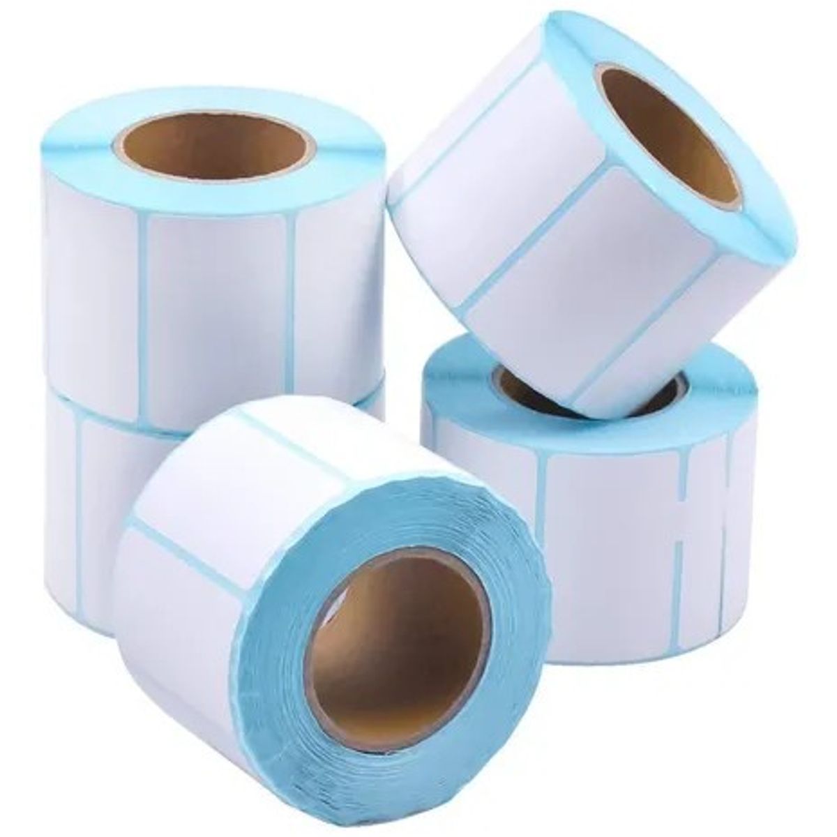 KUANGYE - 50 Rollo Etiquetas Termicas Autoadhesivas 50x30. 1000 Unid Blanco