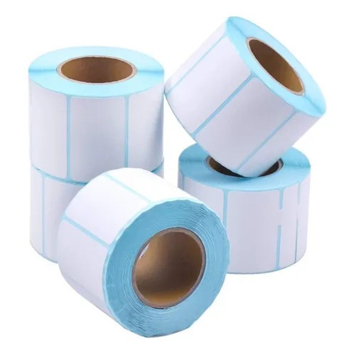 KUANGYE - 50 Rollo Etiquetas Termicas Autoadhesivas 50x30. 1000 Unid Blanco