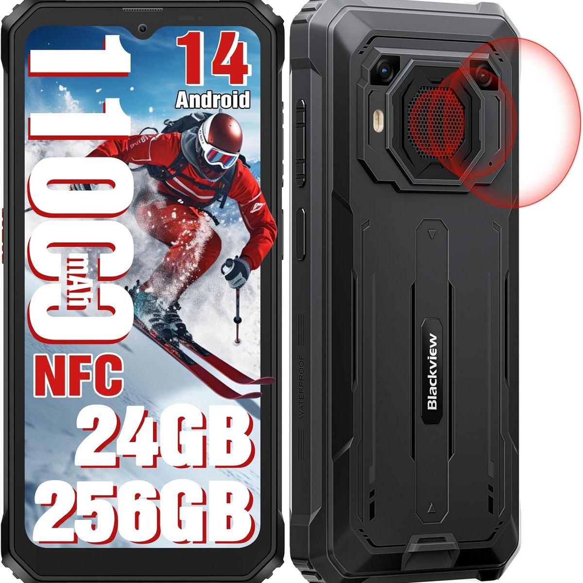 BLACKVIEW - Blackview BV6200 Plus Celular 24GB+128GB 11000mAh NFC