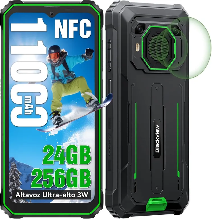 BV6200 Plus Celular 24GB+256GB 11000mAh NFC