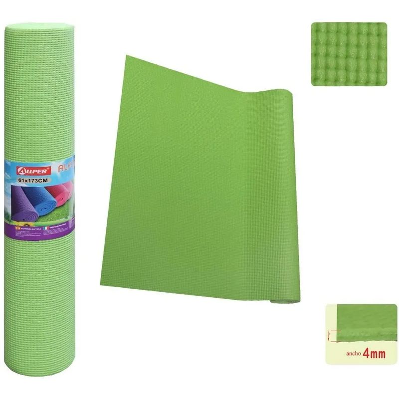 GENERICO - Colchoneta Mat Yoga Pilates Alfombra Ejercicio 4mm / 237053