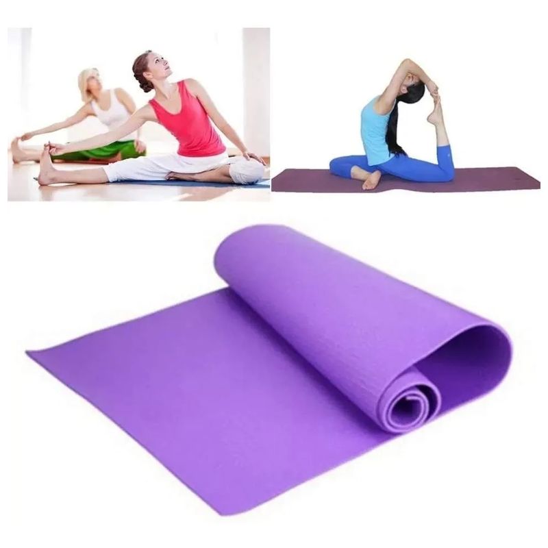 GENERICO - Colchoneta Mat Yoga Pilates Alfombra Ejercicio 4mm / 237053